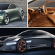 The Genesis Mint city-car concept (top, left and right), and the Essentia coupe concept (bottom).